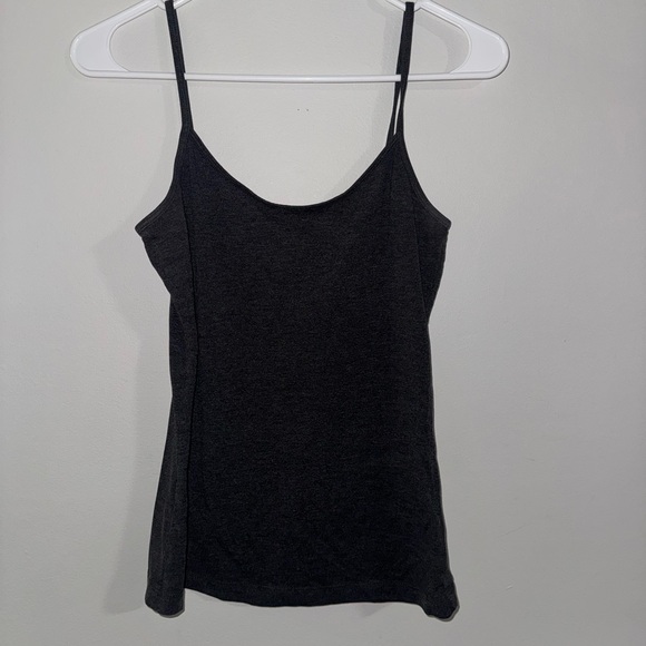 H&M Tops - H&M Basics Charcoal Grey Spaghetti Strap Camisole - Size S